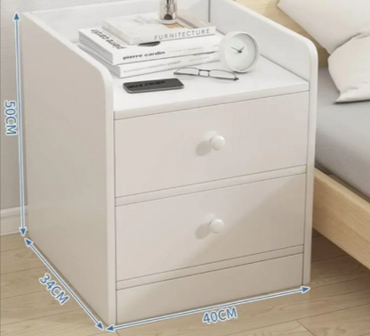 Modern Bedside Table with Storage Shelf