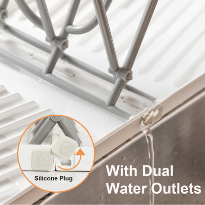 Foldable Baby Bottle Drying Rack with Tray for Travel